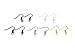 yueton 500pcs Mix Color Metal Wire Bead Earring Hooks Earwires