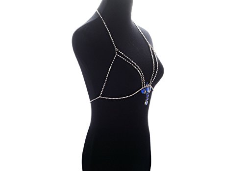 JeVenis Luxury Harness Bikini Rhinestone Body Chains Jewelry Fashion Belly Chain Chest chain Waist Chain Necklace (Style - 2) - Thumbnail 3
