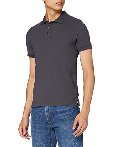 Hommes Crewline Polo, Ebène, XL