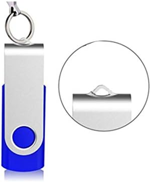 1GB USB Flash Drive, EASTBULL USB 2.0 Swivel USB Stick Bulk Gig Stick Pen Memory Stick Metal Thumb Fold Storage (1 Pack-Black)
