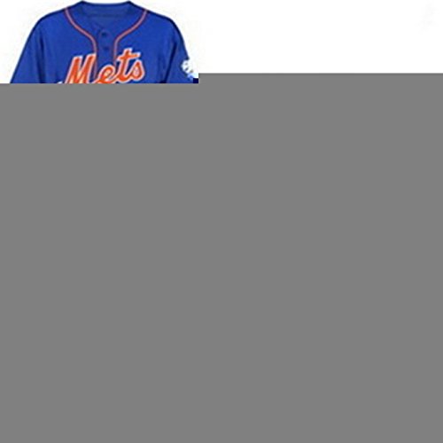 DockTow Mens Mets Custom New Baseball Jersey Alternate Royal Blue Orange