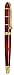 Xezo “Eternal Flame” Hand-Enameled Solid Brass Serialized Fine Rollerball Pen, 18-Karat Gold Plated, Screw-on Cap