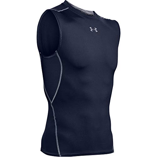 Under-Armour-Herren-HeatGear-Armour-Kompressionsshirt-Aermellos-aermelloses-Funktionsshirt-Komfortables-Tank-Top-mit-Kompressionspassform
