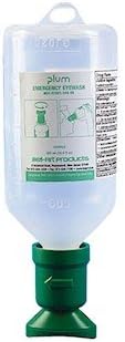 Scienceware F24880-0053 Plum Sterile Saline Eyewash Refill, 500 mL, 3 bottles/pack