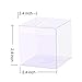 YOZATIA 25PCS Transparent Boxes 2.4 x 2.4 x 2.4 inch, Candy Box, Clear Favor Boxes Gift Boxes for Wedding, Party and Baby Shower Favors