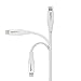 Amazon Basics Lightning to USB A Cable, Advanced Collection, MFi Certified Apple iPhone Charger, White, 6 Foot