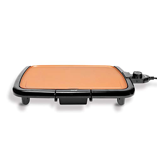 Caynel Electric Griddle, CoolTouch Griddle,Smoke less NonStick Coating with Removable Drip