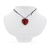 CrystalAge Virgo Birthstone Necklace - Carnelian Heart