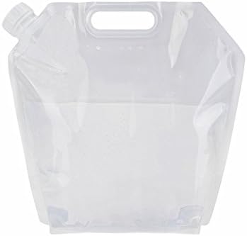 SUNDERPOWER Collapsible Water Carrier Bag,10L Portable Water Container,No smell, For Outdoor,Home or Picnic Water Storage (Transparent)