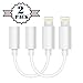 Headphone Adaptor for iPhone Adaptor to 3.5mm Converter Earphone Adaptor for iPhone 7/7 Plus Accessories Headphone Cable Splitter Audio Jack Headphone Cable Earbud Adapter Support iOS 11