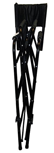 Impact Canopy Tall Folding Director's Chair, Heavy Duty, Set of 2 Chairs, Black