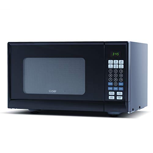 Commercial Chef CHM990B Countertop Microwave, 19.3 x 14.7 x 11.2 inches, Black