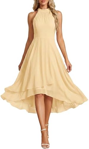 teeze me halter dress Teeze Me Juniors' Fit & Flare Dress Women's 5/6 Black Gold Glitter Halter Neck