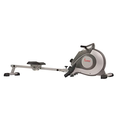 Sunny Health & Fitness Magnetic Rowing Machine Rower with LCD Monitor & Extended Slide Rail - SF-RW5515 - Image 3