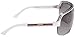 Carrera TOPCAR 1/S Pilot Sunglasses, White Crystal Black Frame/Grey Gradient Lens, 76 mm