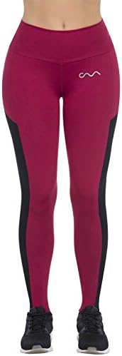 Claudia Molina Women's Flattering Leggings CM021 Vino M