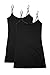 Bozzolo 2 4 Pack Women's Junior Plus Adjustable Spaghetti Strap Long Tank Top