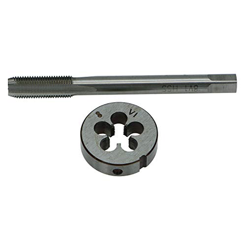GZTool 0.305'' - 32 TPI 8V1-32 Schrader Tyre/Tire Valve Thread Tap and Die Set 0.305-32 (.305x32)