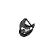 GXG Paintball Stealth Predator Skull Mask Paintball Goggle System - Black (ASTM Approved)