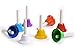 Handbell Set - 8 Note Diatonic Metal Bells - Musical Bells for Children - Musical Learning at an Early Age - Song Sheet included