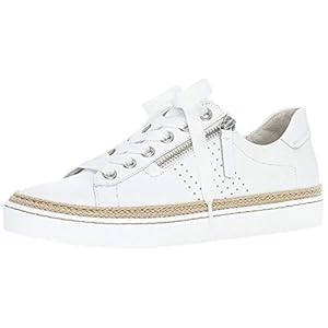 Gabor Women Trainers, Ladies Low-Tops, Low Shoe,Street Shoe,Lacer,Sport Shoe,Leisure,Weiss