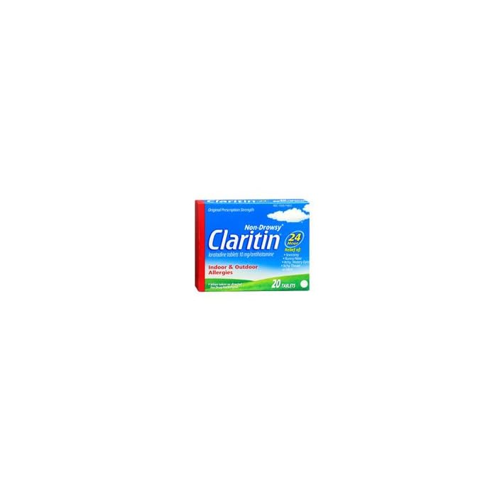 Claritin 24 Hour Allergy Medicine, Non-Drowsy Prescription Strength Allergy Relief, Loratadine Antihistamine Tablets, 45…