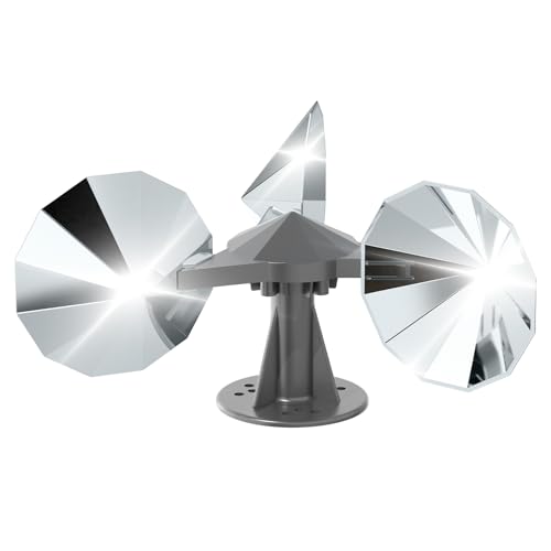 OFFO Bird Scarer, Anti Pigeon for Balcony, 360° Reflection, Anti-Pigeon Windmill Reflective, Pigeon Repellent, Pigeon Scarer for Garden, Roof, Balcony