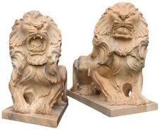 Lowen Skulpturen Zento Online Kaufen Amazon De Garten