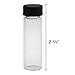 144pk Glass Vial Collection Set Craft and Hobby Storage (2 Dram)