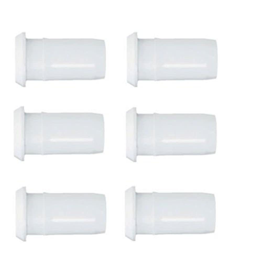 Merriway BH04168 (10 Pcs) Push Fit Pipe Insert, White 22 mm - Pack of 10 Pieces