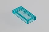 250x Lego Transparent Light Blue 1x2 Tiles Super Pack