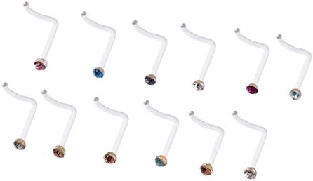 Stainless Steel Ear Scaffold Industrial Barbells 14g Helix Earring Cartilage Piercing (Pack of 3 pcs) (Gold)