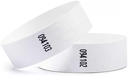 linie zwo ®, Pack of 1000 Wristbands Tyvek ® 19 mm, White