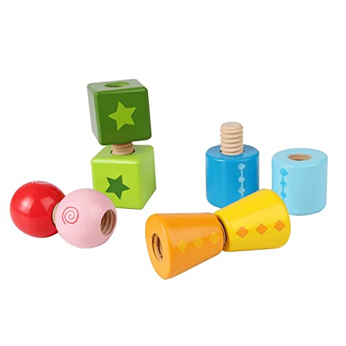 Photo 1 of Hape Twist and Turnables Wooden Building Block Learning Set