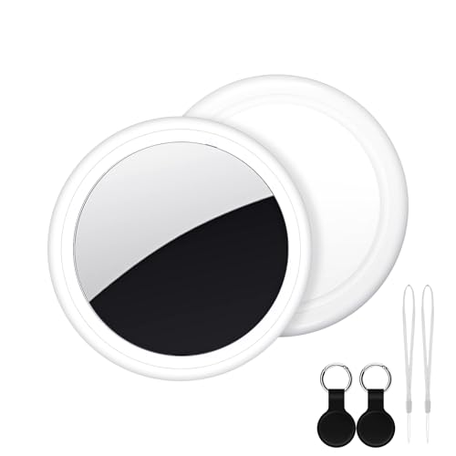 Air Tracker Tag 2 Pack [Apple MFi Certified] with Find My(iOS Only), Key Finder with No App Needed, Waterproof, 365-Day Standby,Wallet Key Bag Luggage Tracker