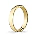 10k Solid Yellow or White Gold Comfort Fit 4mm Wedding Band Ring
