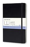 Moleskine Art Plus Sketchbook, Large, Plain, Black, Hard Cover (5 x 8.25) (Classic Notebooks)