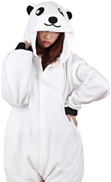 kaguster Kigurumi Unisex-adult Animal Pajamas Sleepwear Costume Polar Bear (M(5'3"-5'6"), White Bear)