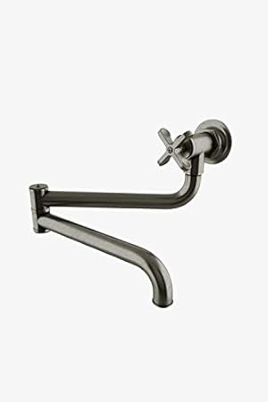 Waterworks Henry Articulated Pot Filler In Carbon Bathroom Sink