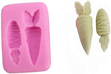 HFjingjing Snakes Mold Carrot Shape Cake Mold Silicone DIY Chocolate Mould Handmade Soap mold(Pink) Cake Decoration Tool