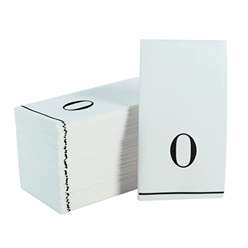 Luxe Party 56 Pack Monogram Napkins, Letter O Initial, Disposable, Premium Airl…