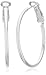 Amazon Collection 925 Sterling Silver Lightweight Paddle Back Hoop Earrings