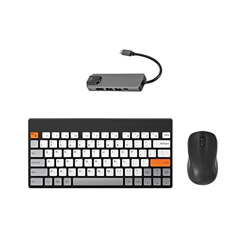 Wireless Keyboard and Mouse Set for Steam Deck, Mytrix 2.4GHz USB