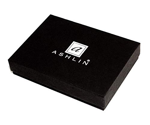 Ashlin Genuine Leather Double ID Holder. Drivers License|MetroPass|Double Photos Holder| Black [7503-07-01] - Thumbnail 7