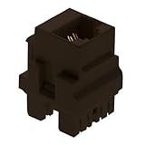 On-Q WP3458BR Cat 5e Keyed RJ45 Keystone Connector, Brown