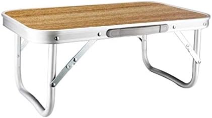 Amazon ロールテーブル キャンプ アウトドア ミニテーブル 木目柄調 超軽量 アルミ製 折りたたみ式 コンパクト 机 Thrlegbird テーブル