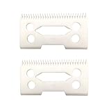 professional ceramic clipper blades 2 hole2-Hole Clipper ceramic Blade cutter,ceramic clipper replacement blades for Wahl Senior cordless Clipper, Wahl Magic clip, wahl sterling senior (2pcs)