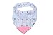 Baby Girl Bandana Teething Bibs - Attached Heart Teether - Set of 4 - Pink