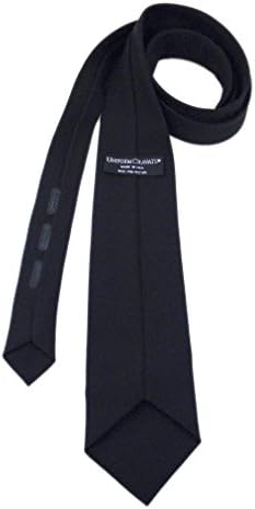 Pilot Necktie, Uniform Tie, Black Woven Polyester - 57" Long