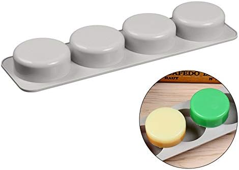 4 Cavity Round Silicone Mold for Muffin Cupcake Bread, Soap, Brownie, Cornbread, Cheesecake, Pudding